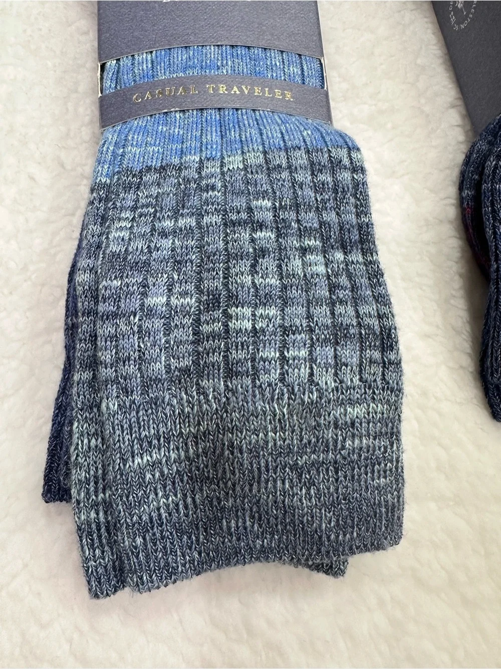 Gold Toe Men's Blue Casual Traveler Socks